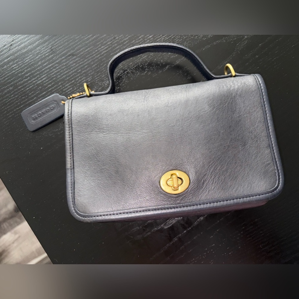 Vintage Coach Navy Casino Bag